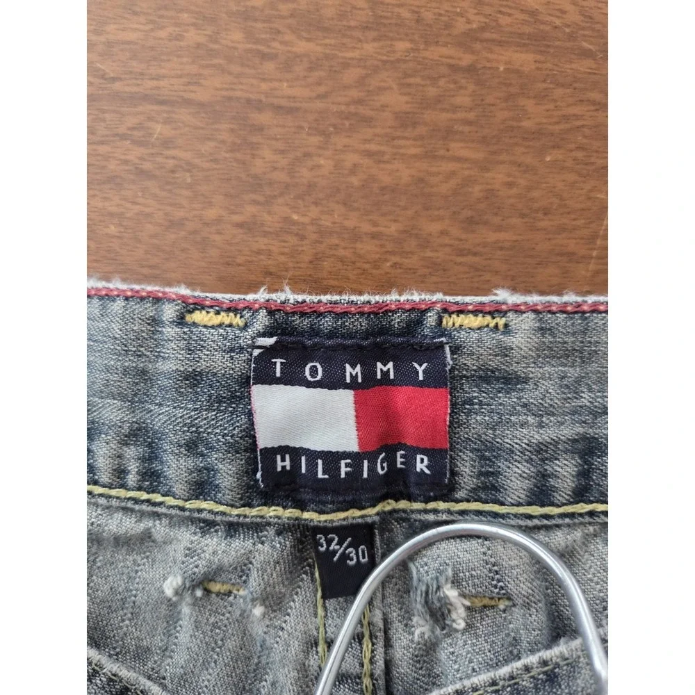 Vtg Tommy Hilfiger Baggy Carpenter Jeans Men's 32x29 Grunge‎ 90s Y2k Distressed